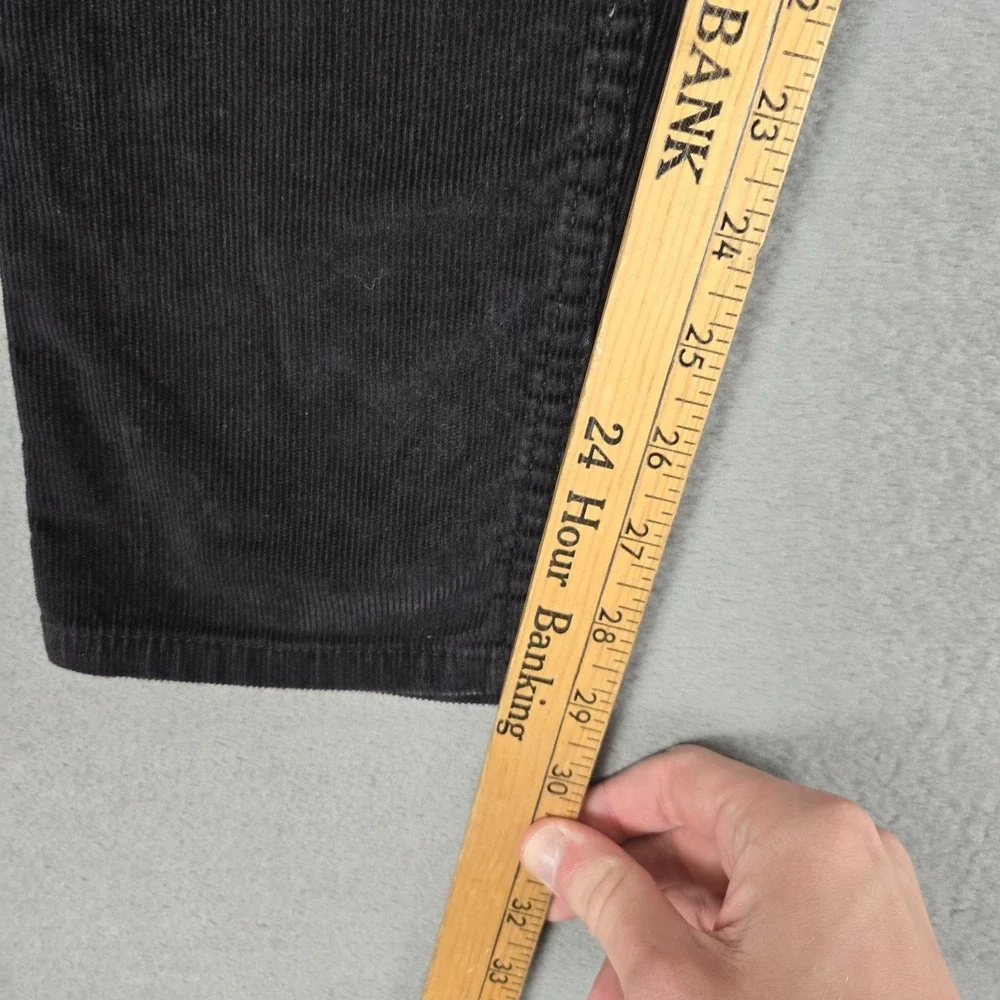 Levis 512 Slim Taper Corduroy Pants Men 30x32 (Fits 30x30) Black 5 Pocket Cotton